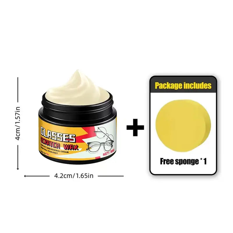 Eyeglass Scratch Remover Gel 30g - Lens & Screen Cleaner & Polisher