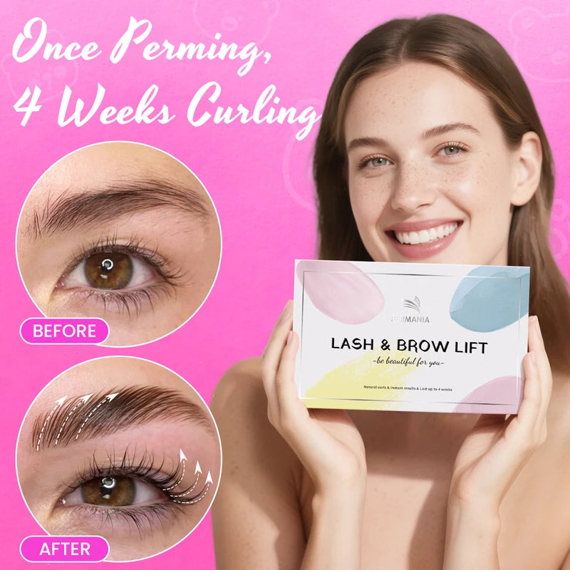 Permanent Lash Lift Kit with Brow Lamination & Curling Tools - Color Variants