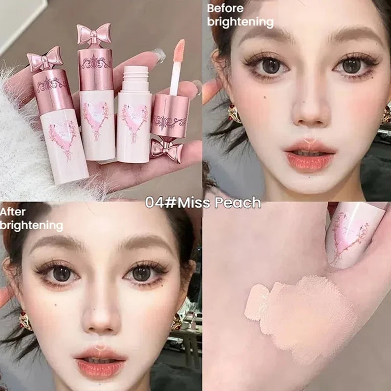 Brightening High-Gloss Liquid Concealer Stick - Hydrating Full Coverage Makeup for Dark Circles & Fine Lines