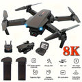 Foldable Drone with Dual 8K HD Cameras, Remote Control, 40min Flight, Easy for Beginners