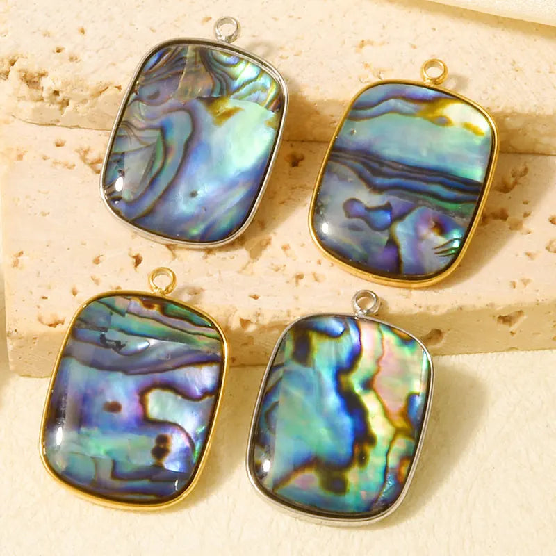 3pcs Water Droplet Pendant Set for Jewelry Making - Stainless Steel & Gold Tones