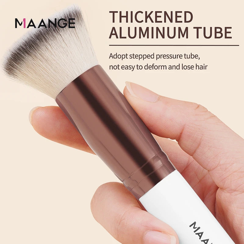 Multipurpose Makeup Brush Set for Foundation, Concealer, Powder, Blush & Contour - Soft Dense Bristles