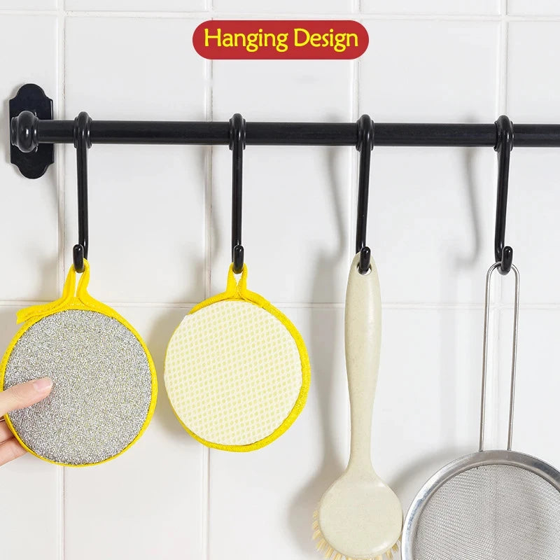 Double-Sided Dishwashing Sponge Set - Household Cleaning Kitchen Tools