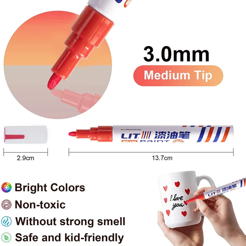 Car Paint Scratch Repair Pen - Touch Up & Oily Mark Remover for Vehicles