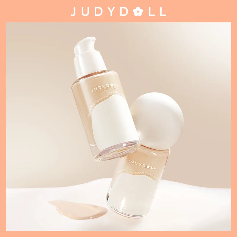 Long-Lasting Liquid Foundation with Oil Control & Moisturizing Base - Traceless Cloud Touch Makeup