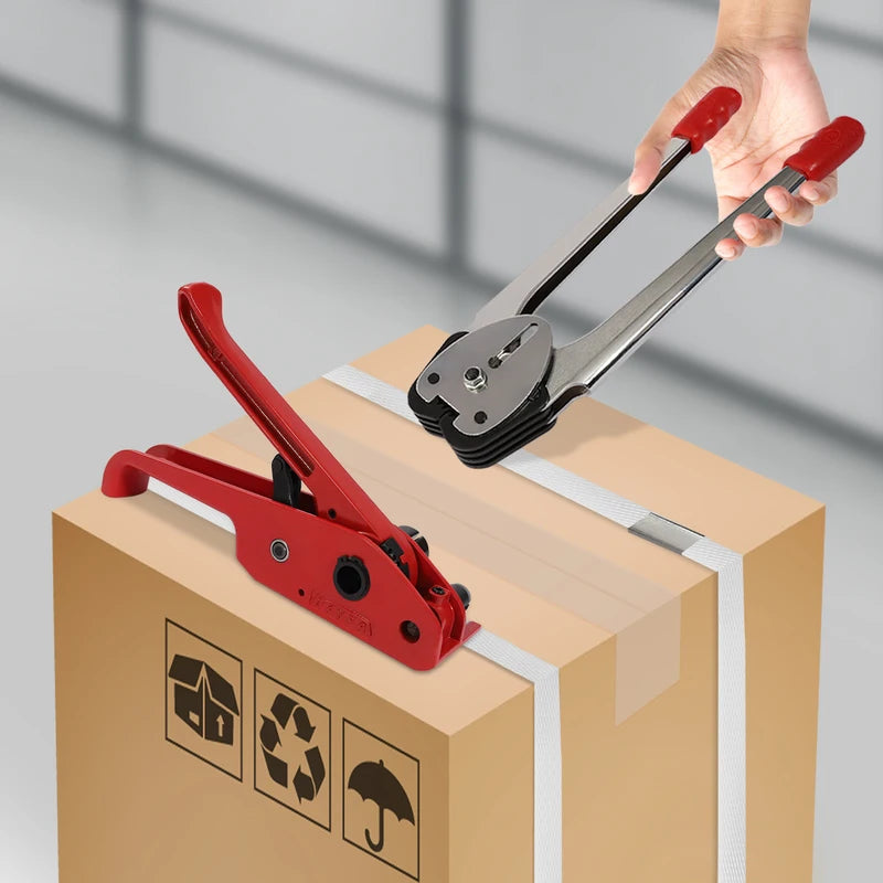 Heavy Duty Manual Strapping Kit with Tensioner & Sealer for Packaging
