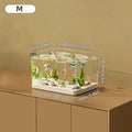 Clear Desktop Fish Tank for Office & Home Decor - Rectangular Bare Aquarium