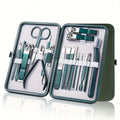 7-18 Piece Stainless Steel Nail Care Kit with Travel Case - Manicure & Pedicure Set