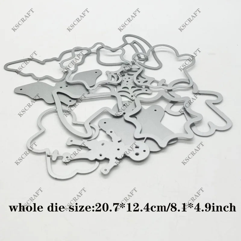 Halloween Cookie Cutting Dies and Stencils for DIY Scrapbooking and Card Making
