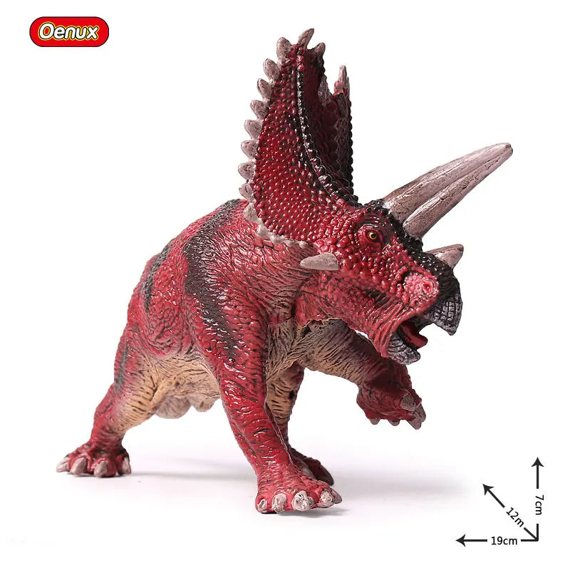 Dinosaurs Animal Action Figures Set - Jurassic Pterodactyl & Saichania PVC Toys for Kids