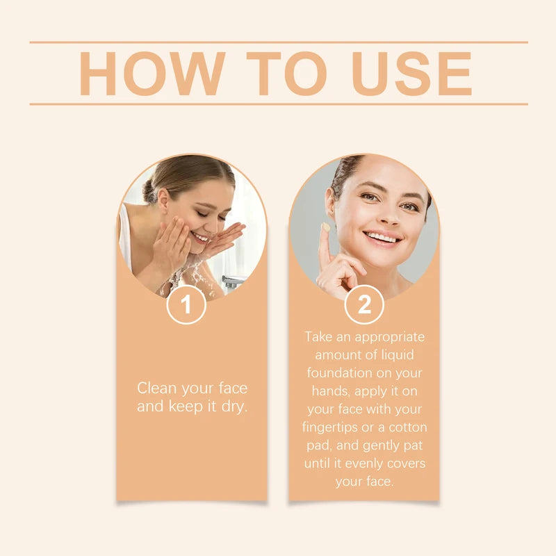 Hydrating Long-Lasting Foundation with Matte Finish - Lightweight & Flawless Skin