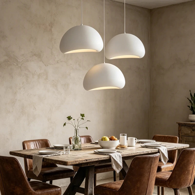 Modern Wabi Sabi Pendant Light with Adjustable LED Ceiling Chandelier for Living & Dining