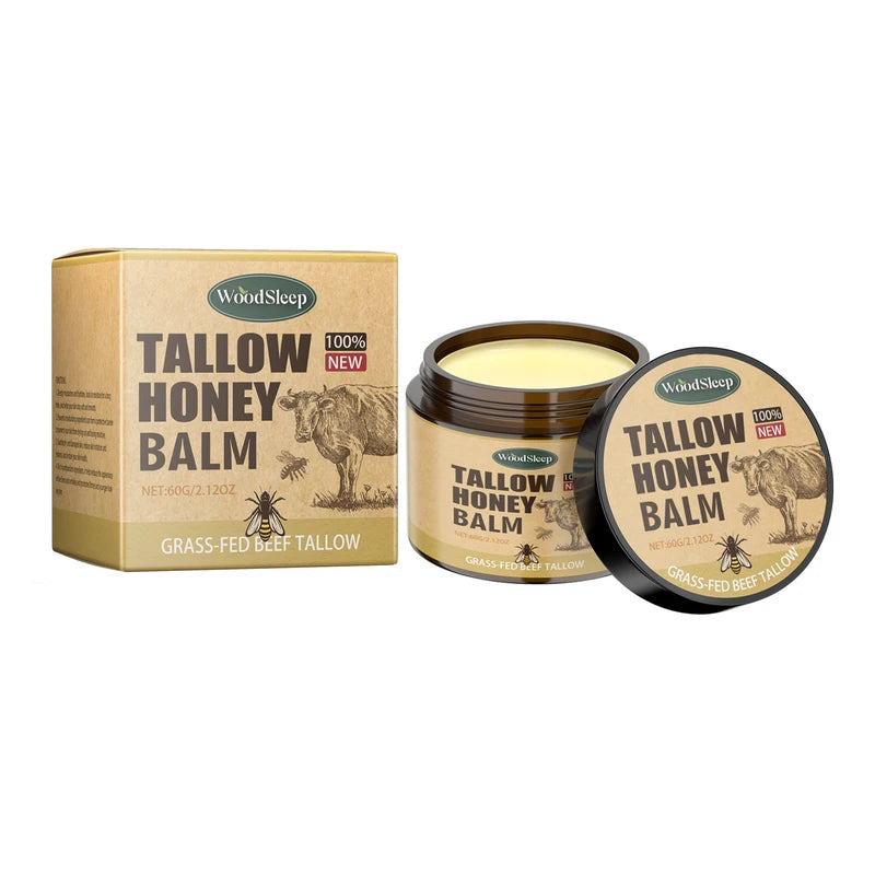 Organic Beef Tallow & Honey Face & Body Moisturizer Cream - Fast Absorption