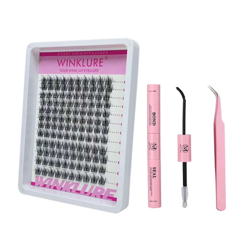 Manga Lash Clusters Kit with Lash Bond and Seal for False Eyelash Extensions
