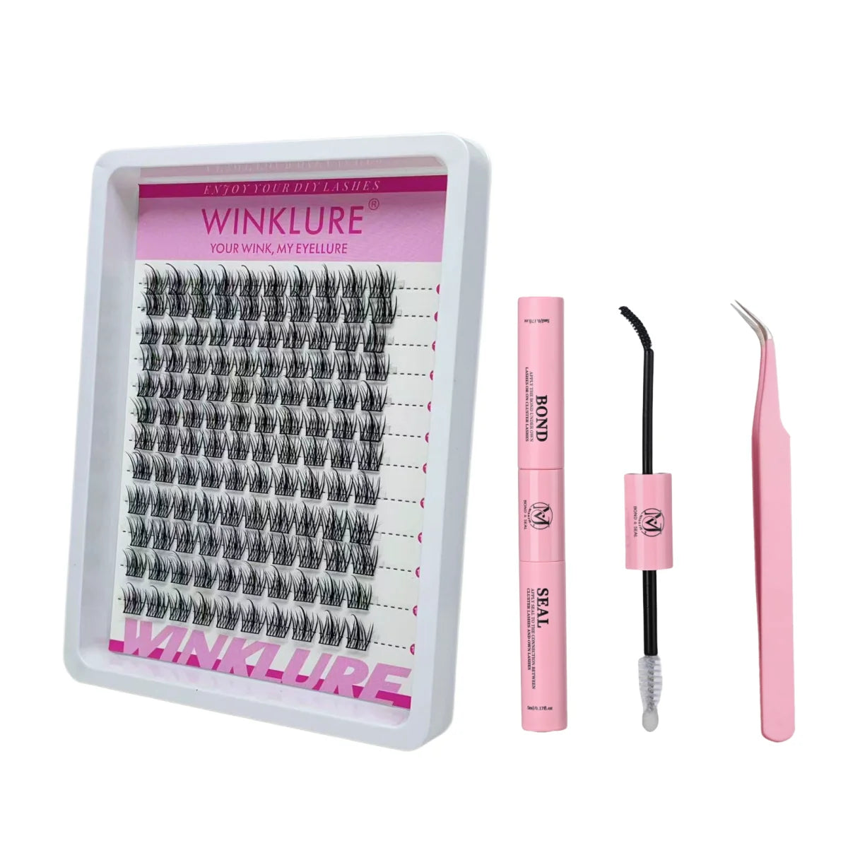 Manga Lash Clusters Kit with Lash Bond and Seal for False Eyelash Extensions
