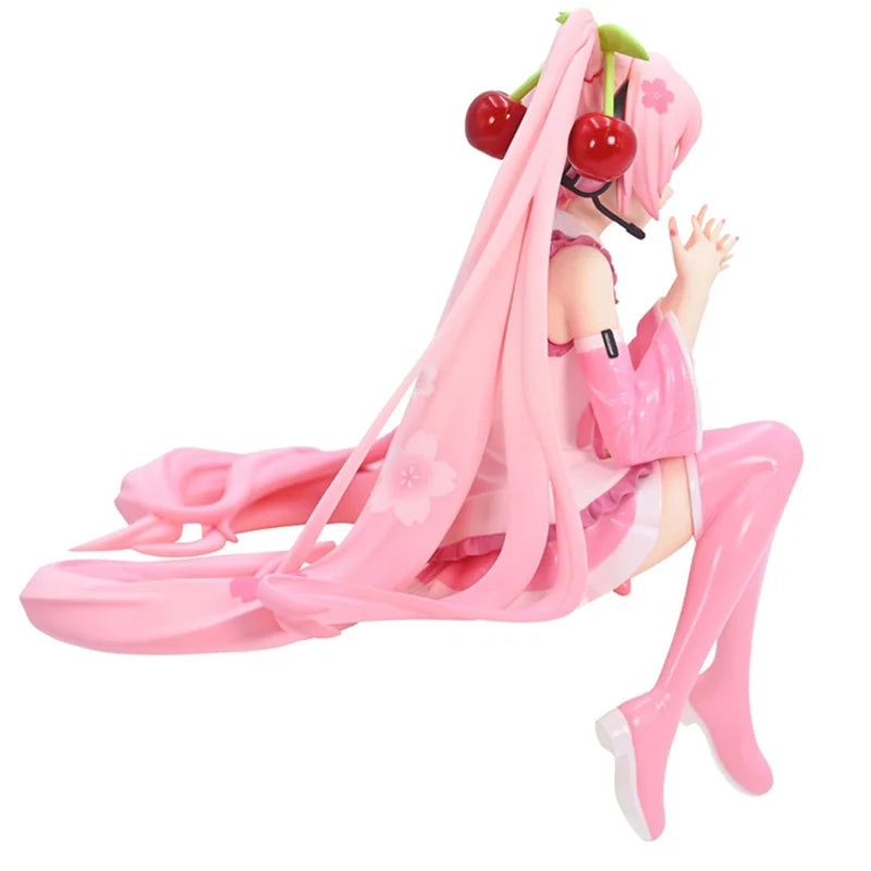 Anime Miku Action Figure Pink Dress PVC Model Collectible Toy Gift