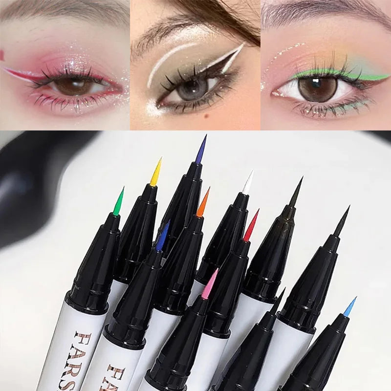 Waterproof Colorful Liquid Eyeliner Pen - Lasting, Quick-Dry, Easy To Use