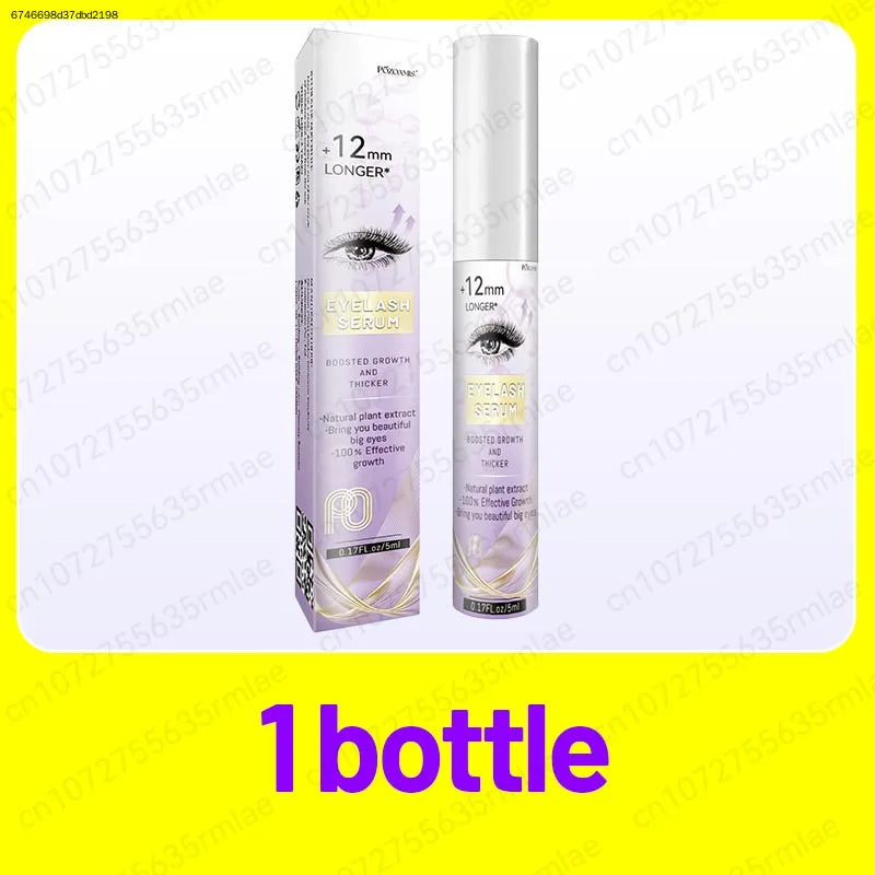 Eyelash & Eyebrow Growth Serum with Castor Oil Natural Thickening Moisturizing Liquid for Female Makeup