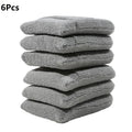 Microfiber Car Wax Applicator Mitts Set - Polishing & Detailing Sponge Pads