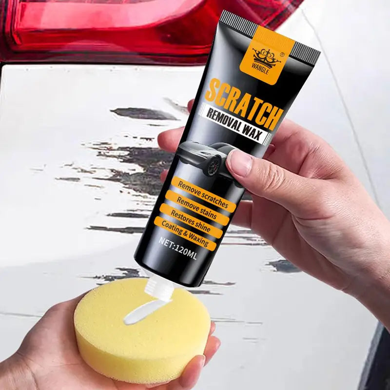 Car Scratch Removal Wax Kit - 120ml Auto Paint Polishing & Restorer - Multiple Colors