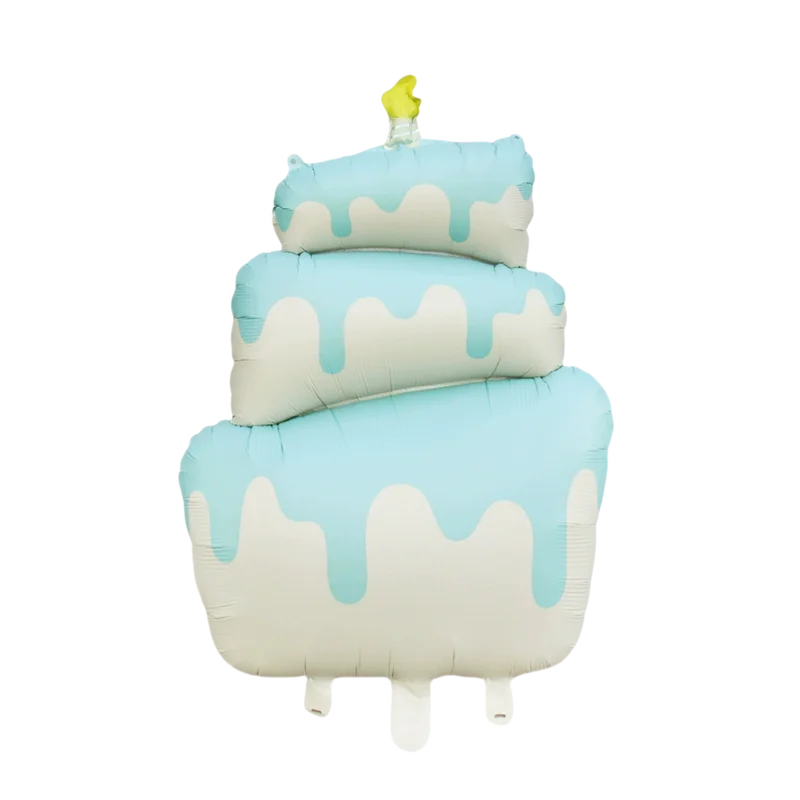 Large Birthday Cake Foil Balloons Cartoon Bear Kids Party Decorations Set