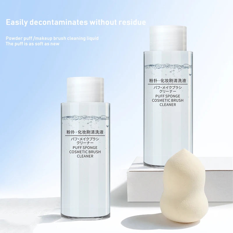 Makeup Brush & Sponge Cleaner Liquid - Gentle 50/80/100ml Makeup Tool Cleaning Solution