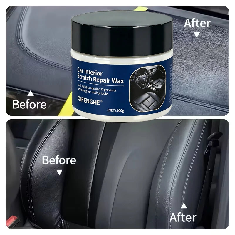 Car Interior Scratch Remover Wax - Leather Plastic Surface Care Agent