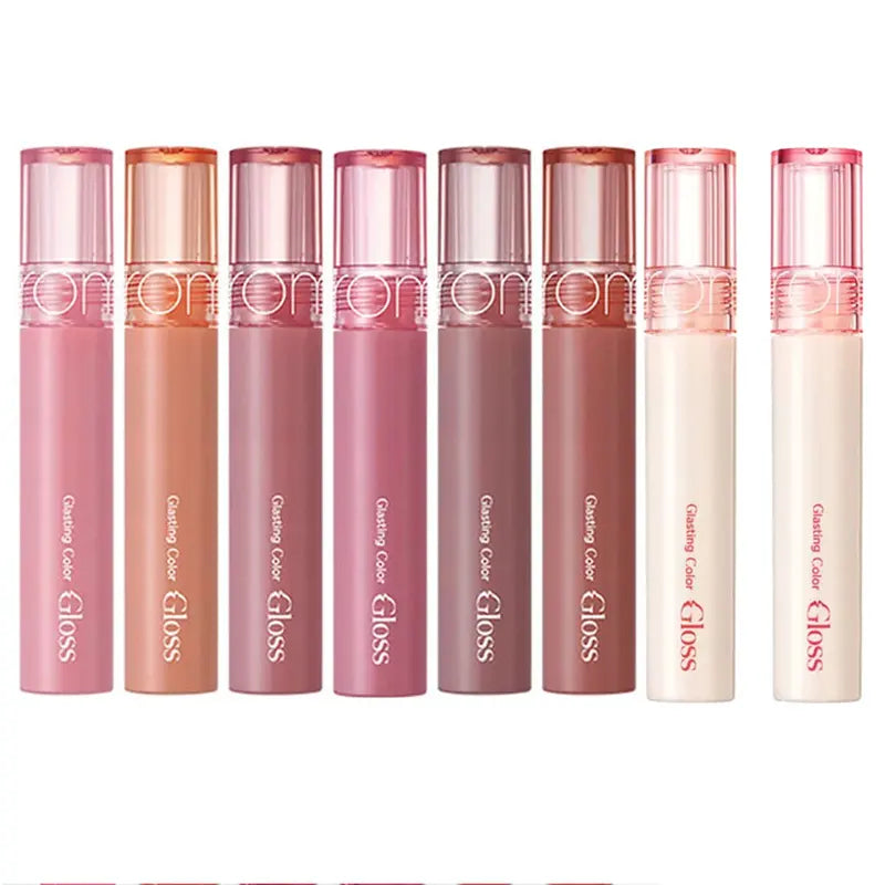 Lip Gloss Set with 14 Vibrant Shades - High-Shine, Nourishing, Korean Cosmetic