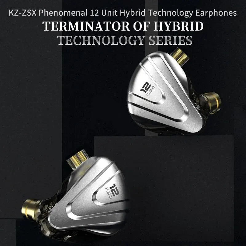 Hybrid In-Ear Monitor Earbuds with Noise Cancelling & Volume Control — Multiple Colors