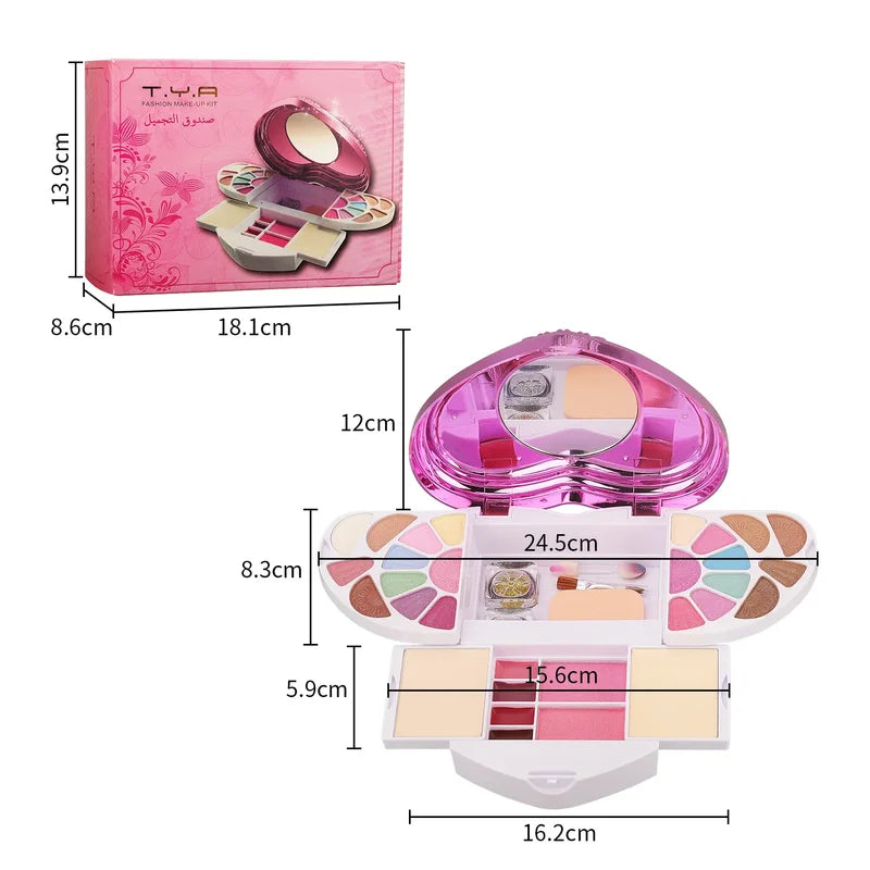 All-in-One Makeup Kit with 32 Colors Face Powder & Eye Shadow Palette for Women