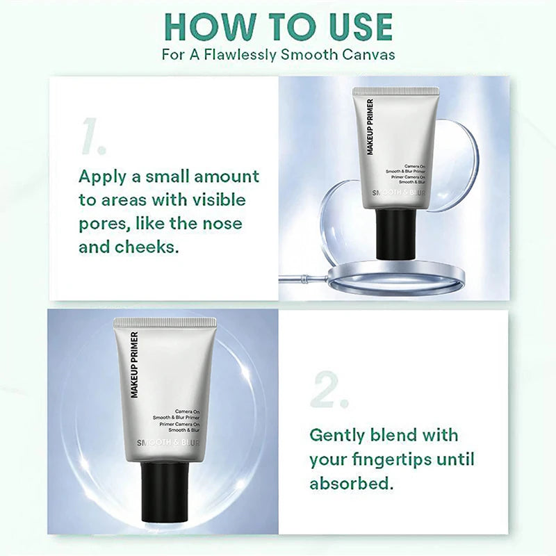 Matte Waterproof Face Primer with Oil Control & Pore Blur - Long Lasting Makeup Base