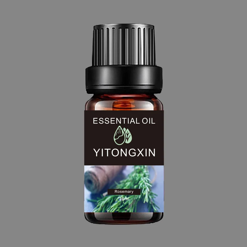 Essential Oil Set 3 Pack - Rosemary, Lemongrass, Lemon 10ml Bottles for Body Massage