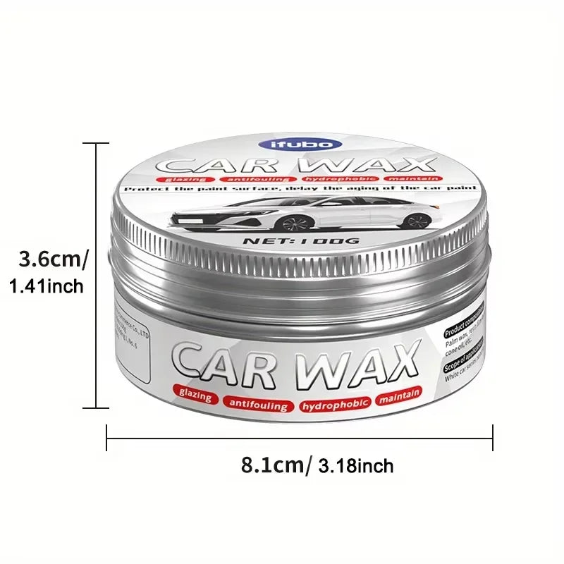 Premium White Car Wax 100g - Scratch Repair & Polish for All Vehicles