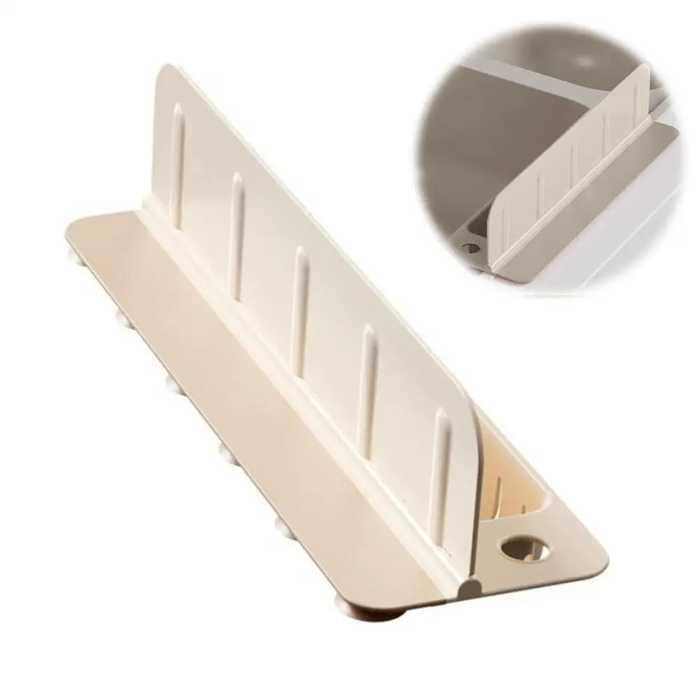 Foldable Silicone Sink Splash Guard with Storage - Waterproof Water Dam for Kitchen Washing