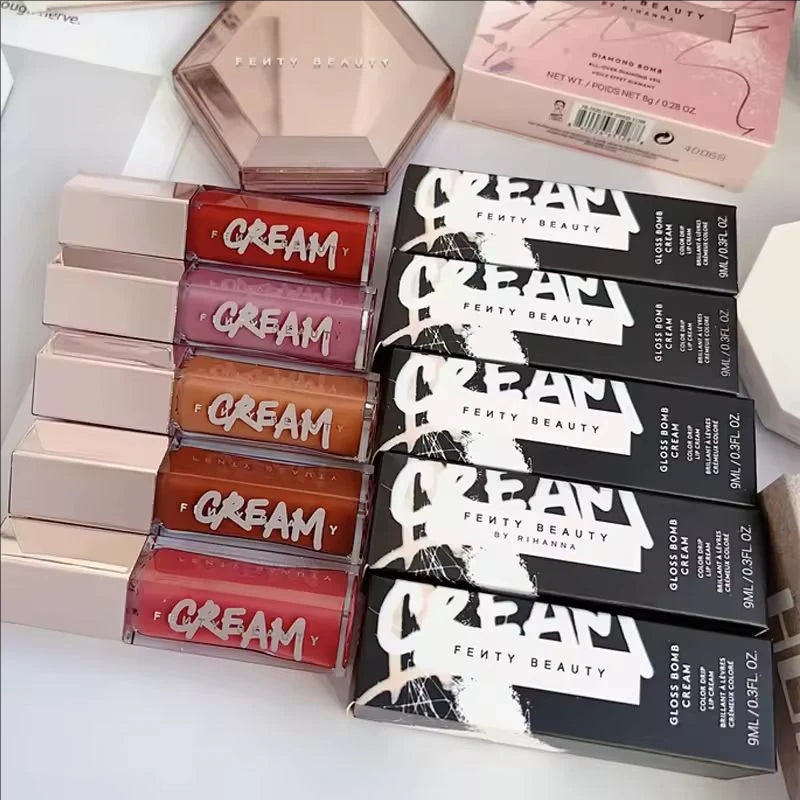 Multicolored Lip Gloss Set - Moisturizing Lip Plumper & Highlight Stick