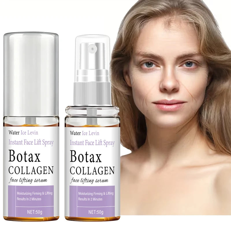 Instant Face Lift Spray with Collagen & Hyaluronic Acid - Firming & Moisturizing Serum