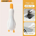 Dual-Head Bathroom Cleaning Clip with Drainage Hole - Cute Duck Design