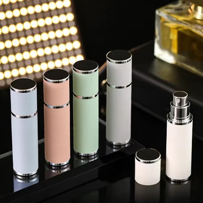 5ml Refillable Leather Perfume Bottle with Spray Travel Container