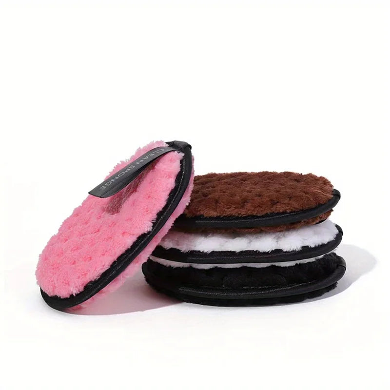 Reusable Face Washing Sponge Set - Ultra-Absorbent Makeup Remover Puffs