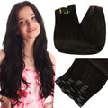 Full Shine Human Hair Clip-In Extensions 7PCS - Natural Straight & Wavy Hair