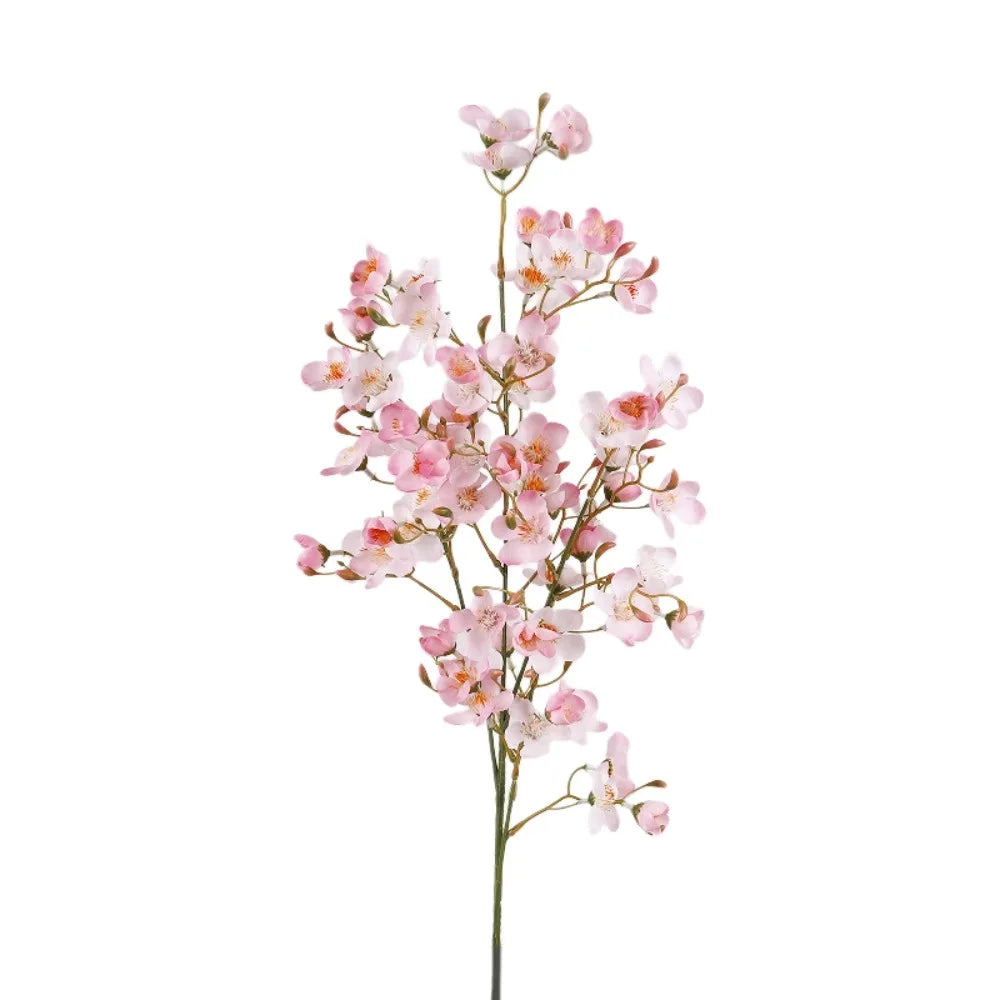 Artificial Flower Branch with Realistic Pear Blossom - Handmade Faux Floral Decoration