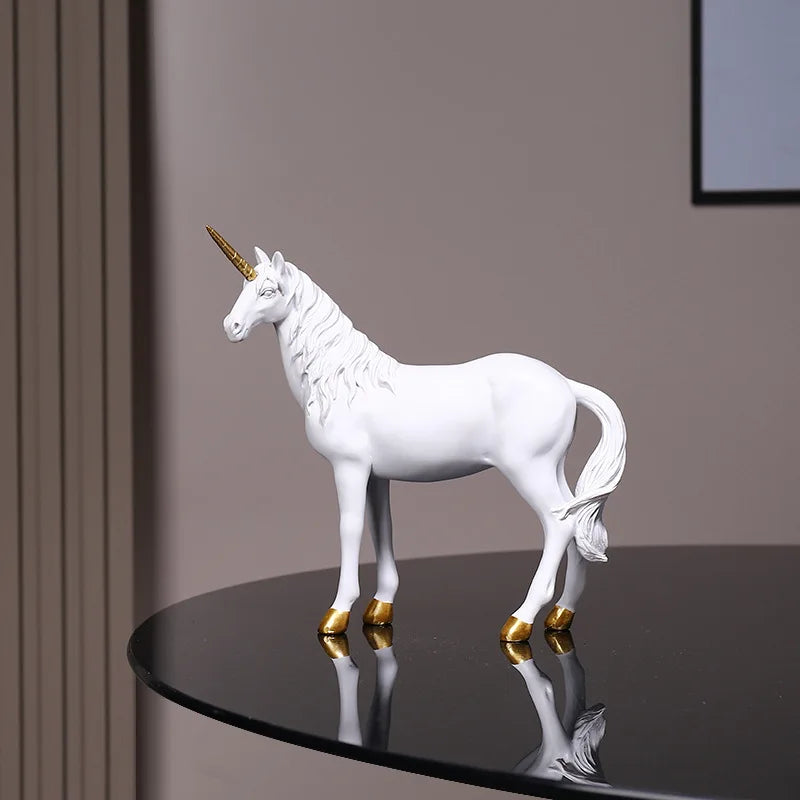 Unicorn Resin Craft Decor - Tabletop Home Office Living Room Wall Art