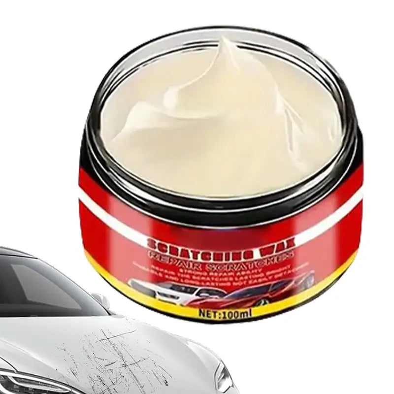 Car Scratch Repair Wax Kit with Sponge - 100ml Vehicle & Marine Paint Restorer