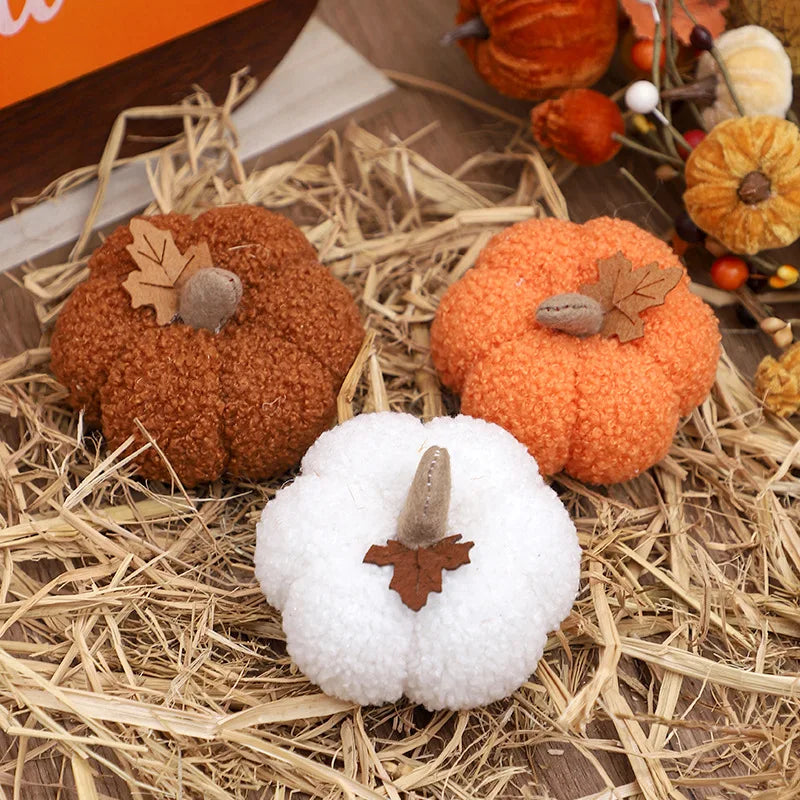Halloween Pumpkin Ornament - Simulation Home Decor for Holiday Festivities