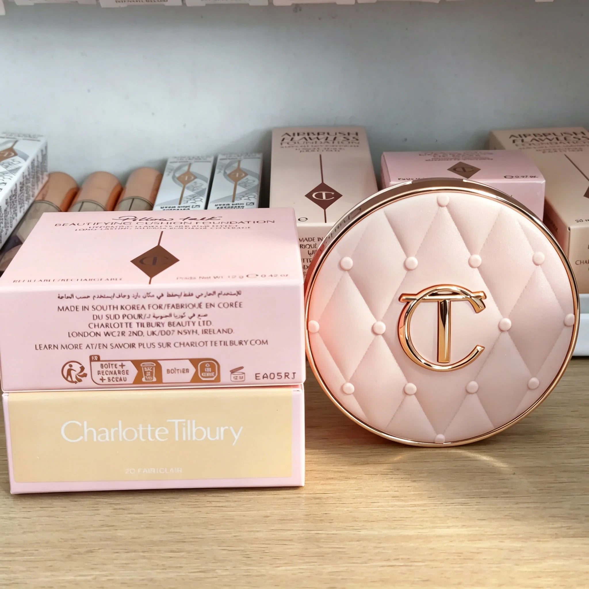 Face Setting Powder and Liquid Foundation Compact Oil Control Makeup Kit