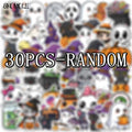 Halloween Ghost Pumpkin Stickers 10/30/50pcs Cute Kawaii DIY Phone Laptop Decor