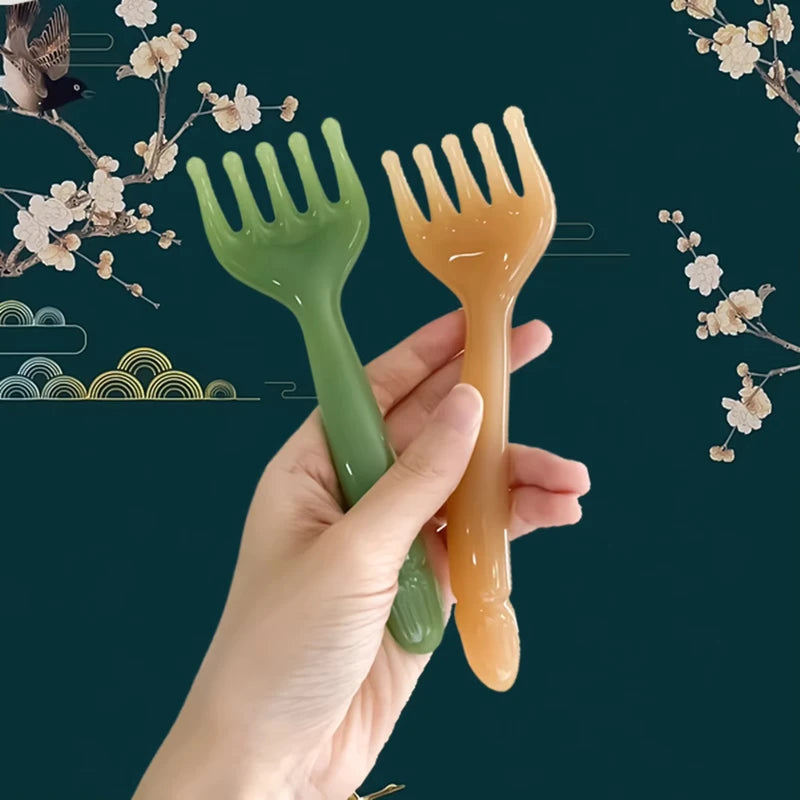 5 Claw Resin Meridian Massage Gua Sha Facial & Scalp Tool - Stress Relief