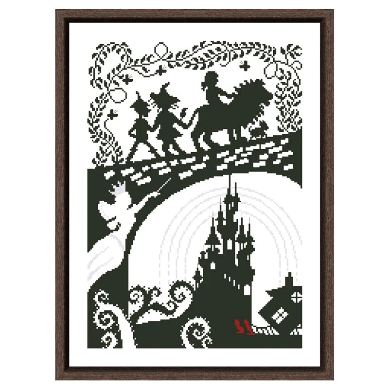 Cross Stitch Kit with Multiple Patterns and Sizes - Embroidery Canvas & Needlework Supplies