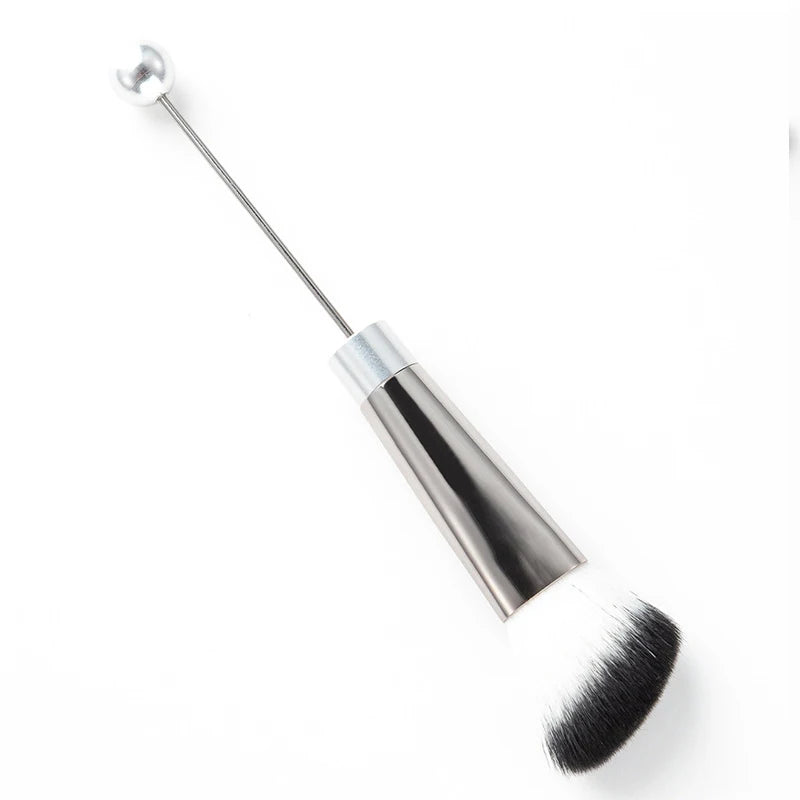 DIY Makeup Brush Set with Metal Handles - Multi-functional Powder Eye Shadow Blusher Brushes for Girls