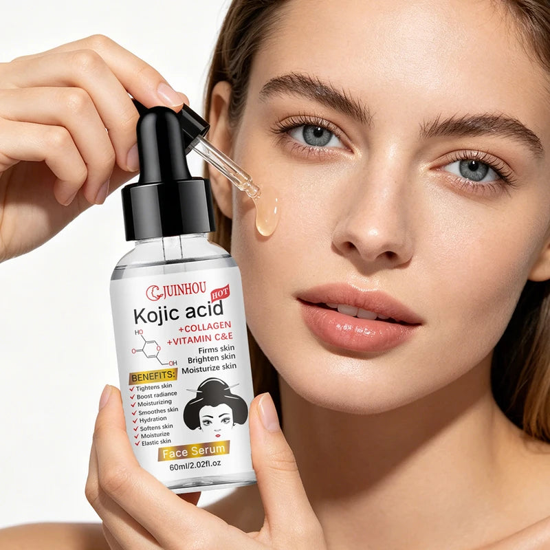 Deep Hydrating Face Serum with Seabuckthorn and Kojic Acid for All Skin Types